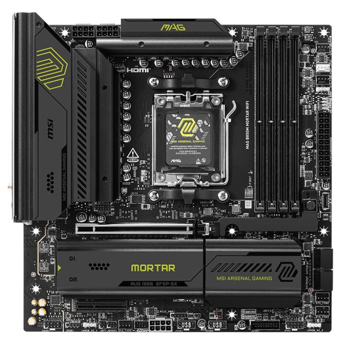 Материнская плата MSI MAG B850M MORTAR WIFI mATX для процессоров AMD AM5 Материнская плата MSI MAG B850M MORTAR WIFI mATX для процессоров AMD AM5