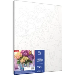 Nömrələr ilə akril rəsm Rosa Start Zərif hortenziyalar, 35х45 sm