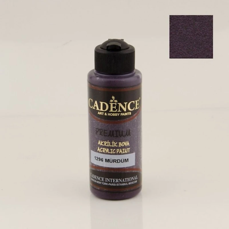 Декоративная акриловая краска Cadence Premium Acrylic Paint 1296 Plum, сливовый, 120 мл