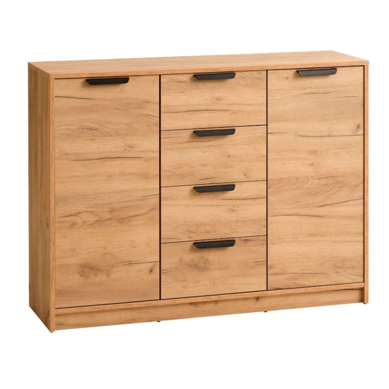 Сервант JYSK Jenslev 118х88х35 см, ХДФ, коричневый