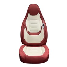 Oturacaq üçün çexol koja model, ağ/qırmızı (avto333) - avto861