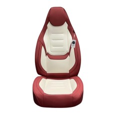 Oturacaq üçün çexol koja model, ağ/qırmızı (avto333) - avto861