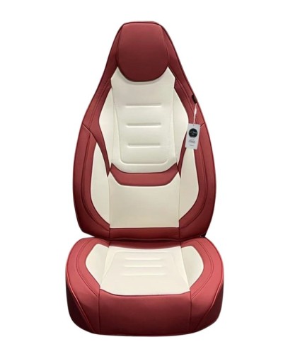 Oturacaq üçün çexol koja model, ağ/qırmızı (avto333) - avto861