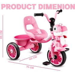 Uşaqlar üçün üç təkərli velosiped, işıqlı və musiqili Dino 0003, 3-6 yaş Uşaqlar üçün üç təkərli velosiped, işıqlı və musiqili Dino 0003, 3-6 yaş