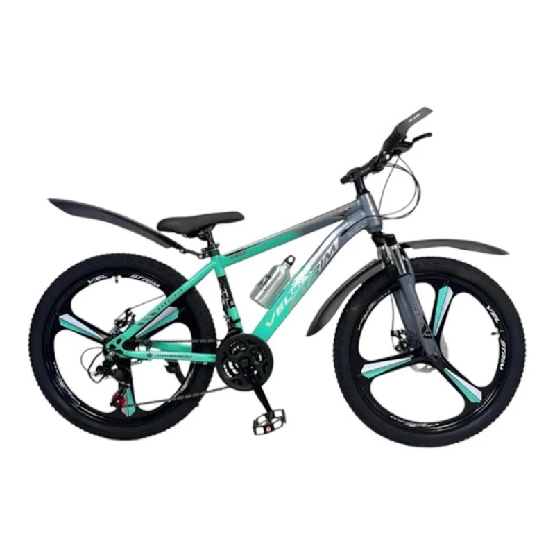 Велосипед smr485, серый/голубой, 24 Велосипед smr485, серый/голубой, 24