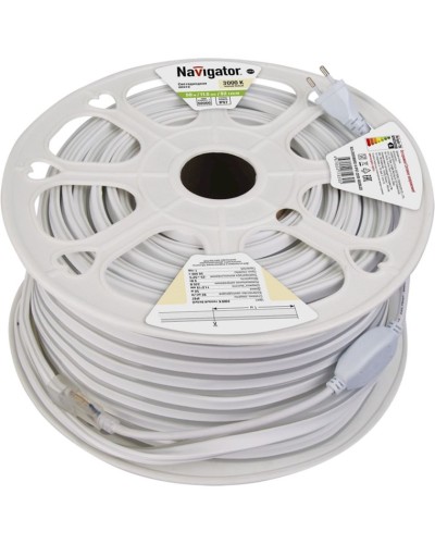 LED lent Navigator NLS-2835WW92, 9Vt, IP67, 92əd/m, 220V, 20000x11.5x18mm, isti ağ