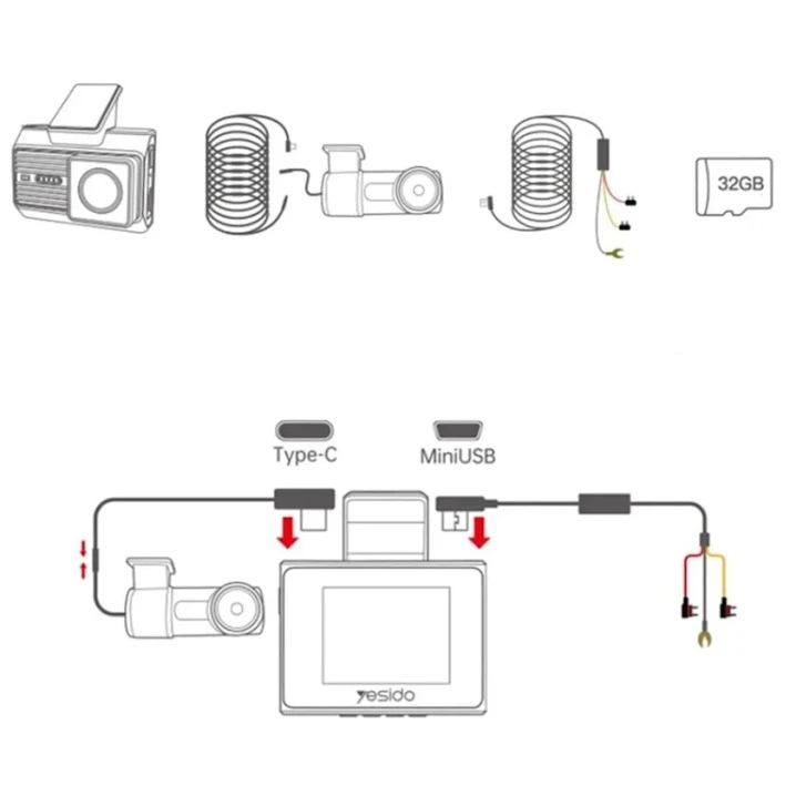Видеорегистратор Yesido KM15 Видеорегистратор Yesido KM15