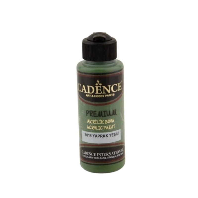 Декоративная акриловая краска Cadence Premium Acrylic Paint 8018 Leaf Green, 120 мл