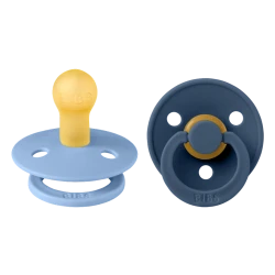 Набор пустышек BIBS Colour Sky Blue/Steel Blue, 6-18 мес, 2 шт