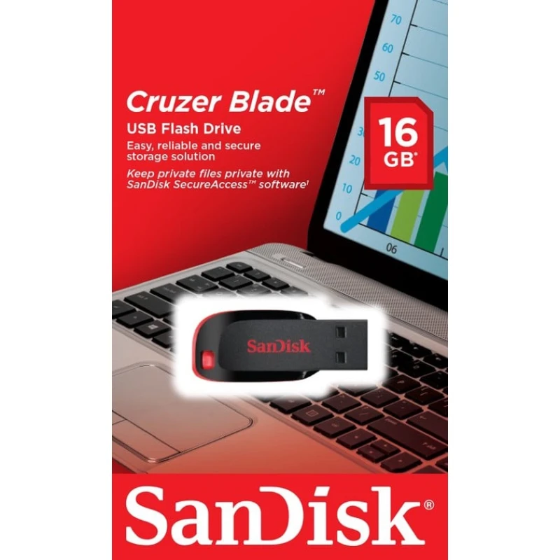 Флешка SanDisk Cruzer Blade 16 GB Black Флешка SanDisk Cruzer Blade 16 GB Black