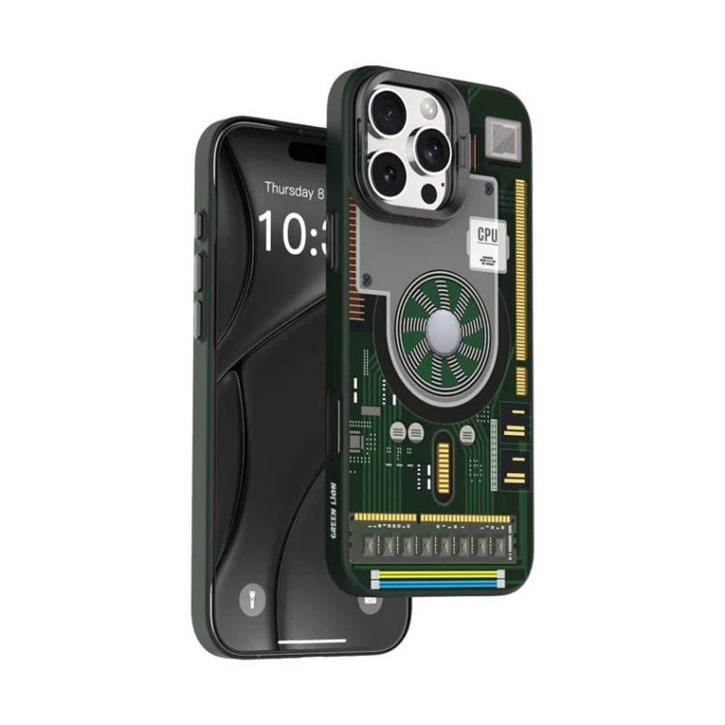 Чехол Green Lion Techguard Case With MagSafe для Apple iPhone 16 Pro Max Green (GNTEMG16PMGN) Чехол Green Lion Techguard Case With MagSafe для Apple iPhone 16 Pro Max Green (GNTEMG16PMGN)