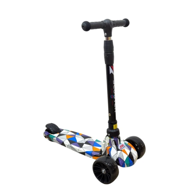 Uşaqlar üçün samokat JW 818-1_romb, rəngbərəng
