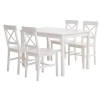 Обеденный набор JYSK Ejby, стол/4 стула, МДФ/массив сосны, белый, 75/41x118/48x73/87 см Обеденный набор JYSK Ejby, стол/4 стула, МДФ/массив сосны, белый, 75/41x118/48x73/87 см