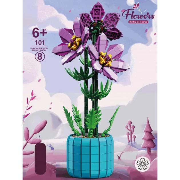 Конструктор Zuanma Flower, 101 элемент