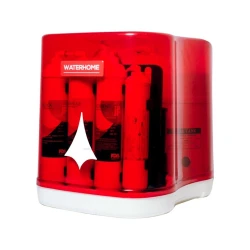 Фильтр под мойку Aqua Water Waterhome, 31x46x38 см, 6 картриджа, 6 степени очистки, красный/белый