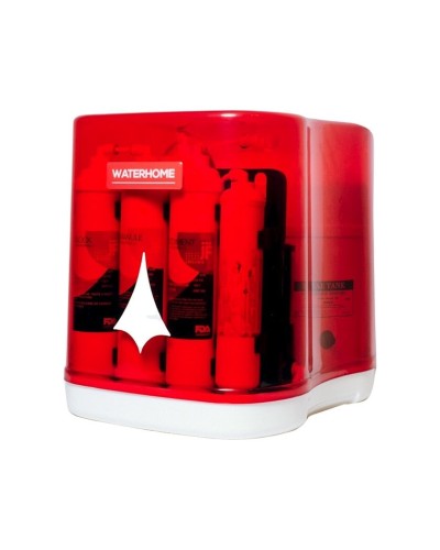 Çanaq altı filtr Aqua Water Waterhome, 31x46x38 sm, 6 kartric, 6 təmizlənmə mərhələsi, qırmızı/ağ