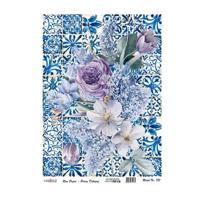 Dekupaj üçün düyü kağızı Cadence А3 - 731 Dekupaj üçün düyü kağızı Cadence А3 - 731