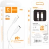 Кабель USB Denmen D10L Type-C to Lightning White