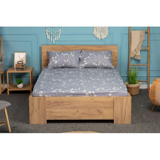 Комплект постельного белья Moon Star SHA-00001000, простыня 180x200 см, наволочка 50х70 см (2 шт), двуспальный, хлопок, разноцветный Комплект постельного белья Moon Star SHA-00001000, простыня 180x200 см, наволочка 50х70 см (2 шт), двуспальный, хлопок, разноцветный