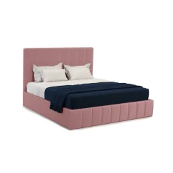 Двуспальная кровать Art_ikili_yataq (180) 13, ламинат, розовая, 120x180x200 см