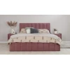 Двуспальная кровать Art_ikili_yataq (180) 13, ламинат, розовая, 120x180x200 см