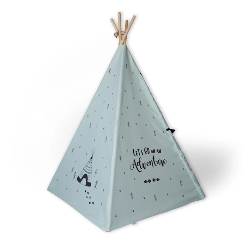 Палатка для детей Funnababy Story Let's Go, полиэстер, зеленая, 100x100 cм