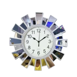 Настенные часы, серебристые, 35 см Настенные часы, серебристые, 35 см