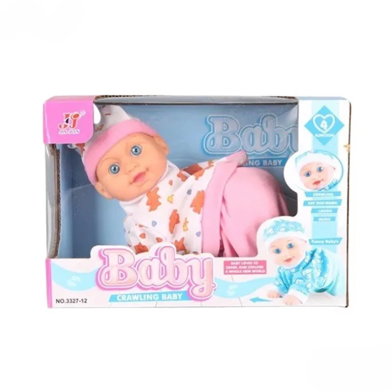 Пупс Jing jian Crawling baby 3327-12 Pink Пупс Jing jian Crawling baby 3327-12 Pink