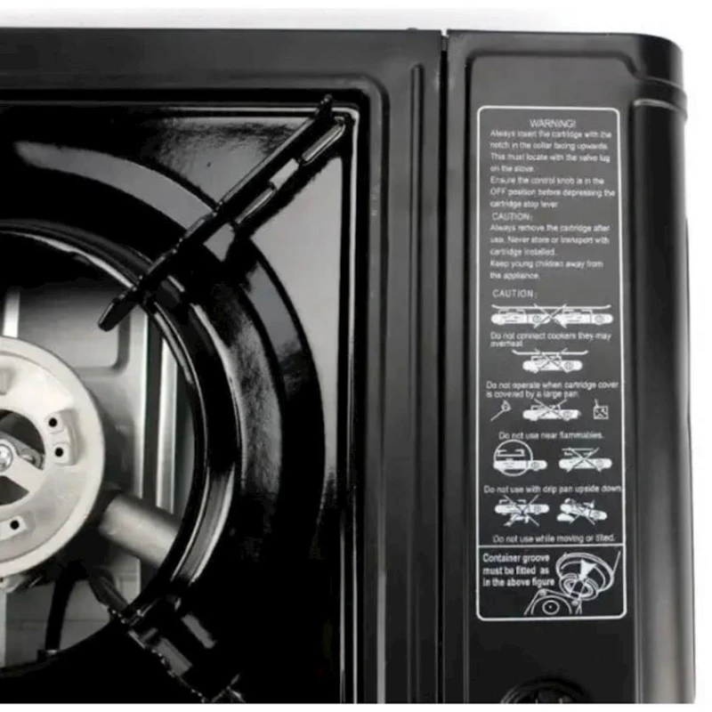 Portativ plitə Happy Home BDZ-155-A, 33х28.5х8.8 sm, qara