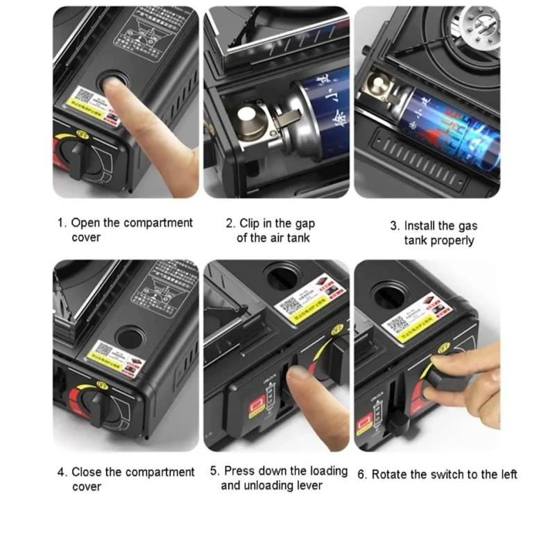 Portativ plitə Happy Home BDZ-155-A, 33х28.5х8.8 sm, qara