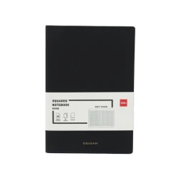 Блокнот Deli N128G, А5, 96 листов, черный