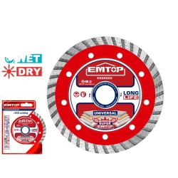 Диск отрезной алмазный Emtop EDDC031252, 125x10x22.2 мм