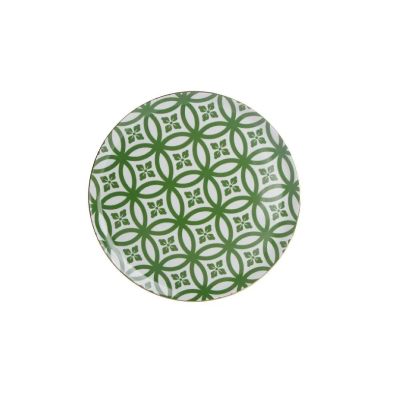 Boşqab Porland Morocco 04AP018763, farfor, yaşıl, 28 sm