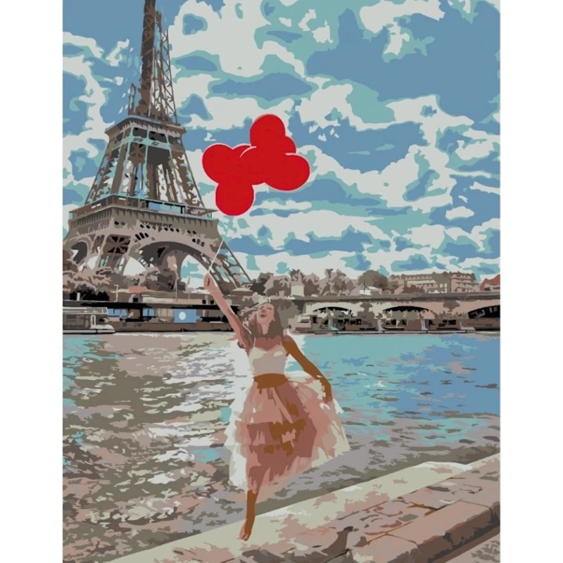 Картина по номерам Rosa Start, Волшебный миг в Париже, акриловая, 35х45см Картина по номерам Rosa Start, Волшебный миг в Париже, акриловая, 35х45см