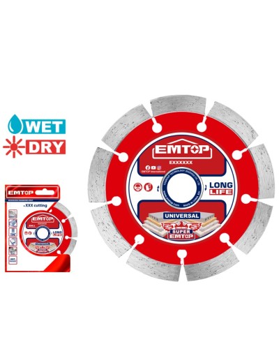 Almaz kəsmə diski Emtop EDDC011802, 180x10x22.2 mm