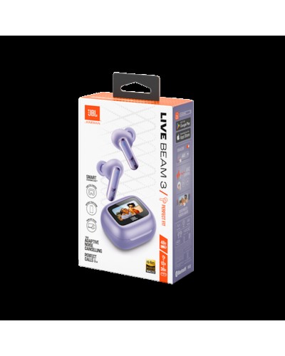 Simsiz qulaqlıqlar JBL Live Beam 3 Purple