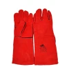Кожаная сварочная перчатка Stellent, красный
