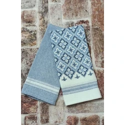 Набор кухонных полотенец TZE-523, 50х70 см, разноцветный, 12 шт