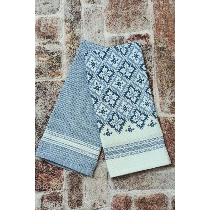 Набор кухонных полотенец TZE-523, 50х70 см, разноцветный, 12 шт