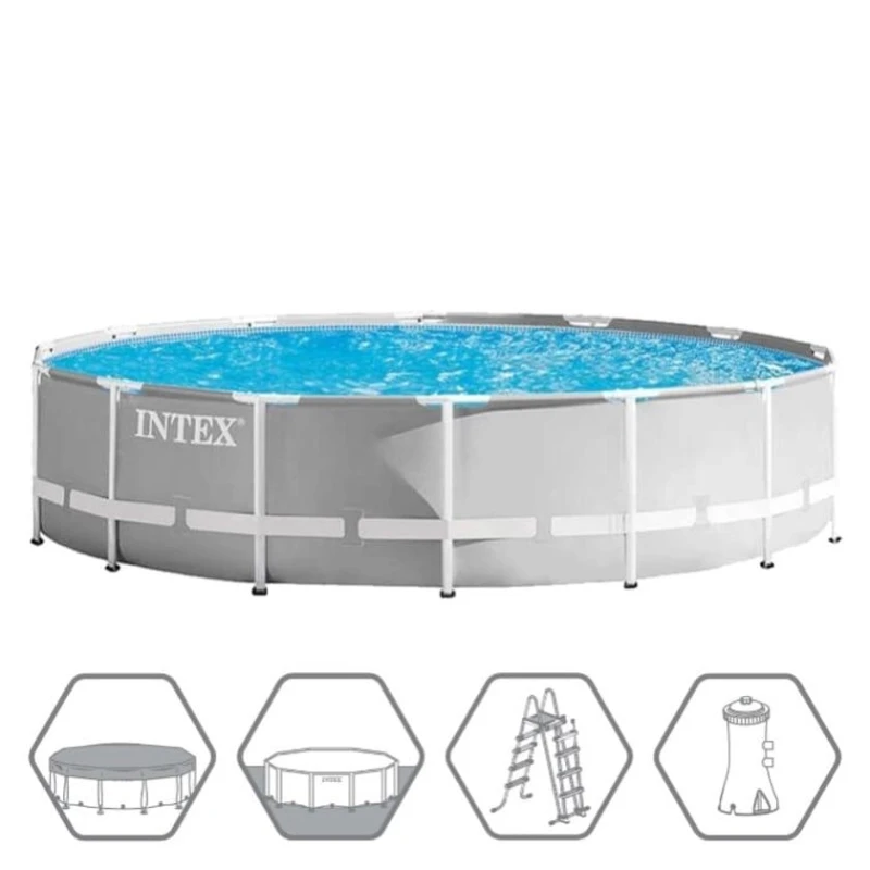 Бассейн Intex 26732, каркасный, размер 549x122 см, объем 24311 л