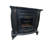 Soba-kamin Mahshid Davam Ks0170, metal, qara, 92x89x36 sm