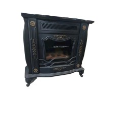 Soba-kamin Mahshid Davam Ks0170, metal, qara, 92x89x36 sm
