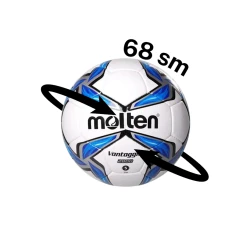 Futbol topu Molten 5020, 68 sm, ağ/mavi