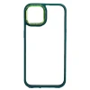 Чехол для Apple iPhone 14 Прозрачный/Зеленый