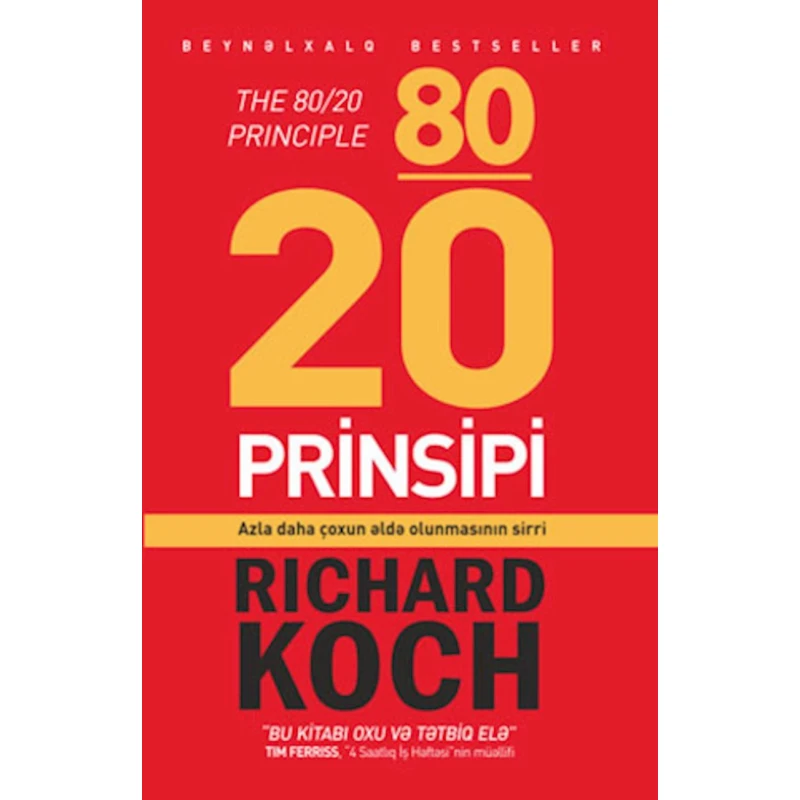 Книга 80/20 prinsipi, автор Riçard Kox Книга 80/20 prinsipi, автор Riçard Kox