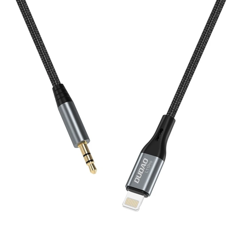 Кабель AUX DUDAO Lightning to 3.5mm L11Pro Black