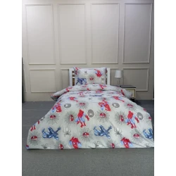 Комплект детского постельного белья Moon Star SHA-00006298, пододеяльник 160х220 см, простыня 160x240 см, 1 шт наволочки 50х70 см, односпальный, хлопок, разноцветный