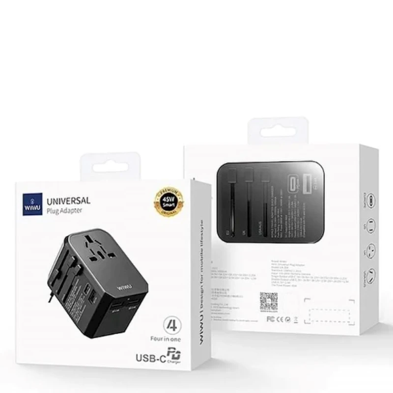 Сетевое зарядное устройство Wiwu UA-304, Черный Сетевое зарядное устройство Wiwu UA-304, Черный