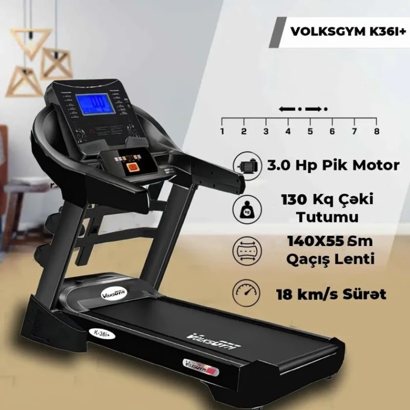 Беговая дорожка Volks GYM VG K-36i+ Беговая дорожка Volks GYM VG K-36i+