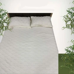 Örtük və yastıq üzü dəsti Narlı 000799, örtük 240x260 sm, yastıq üzü 2 əd x 50x70 sm, ikinəfərlik, ağ